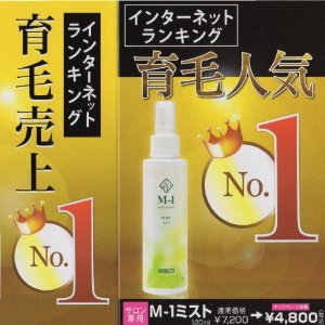 画像1: 送料無料 M-1 ミスト 男性用 120ml